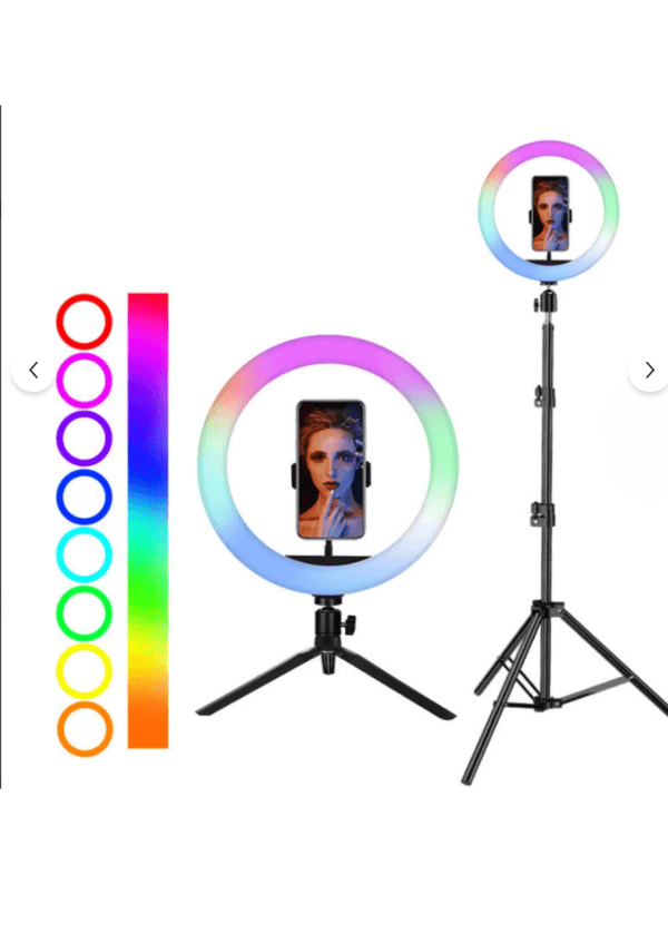  Profesyonel Fotoğraf Ve Video Için Çekim Işığı Ring Lıght Stüdyo 10 Inç RGB
